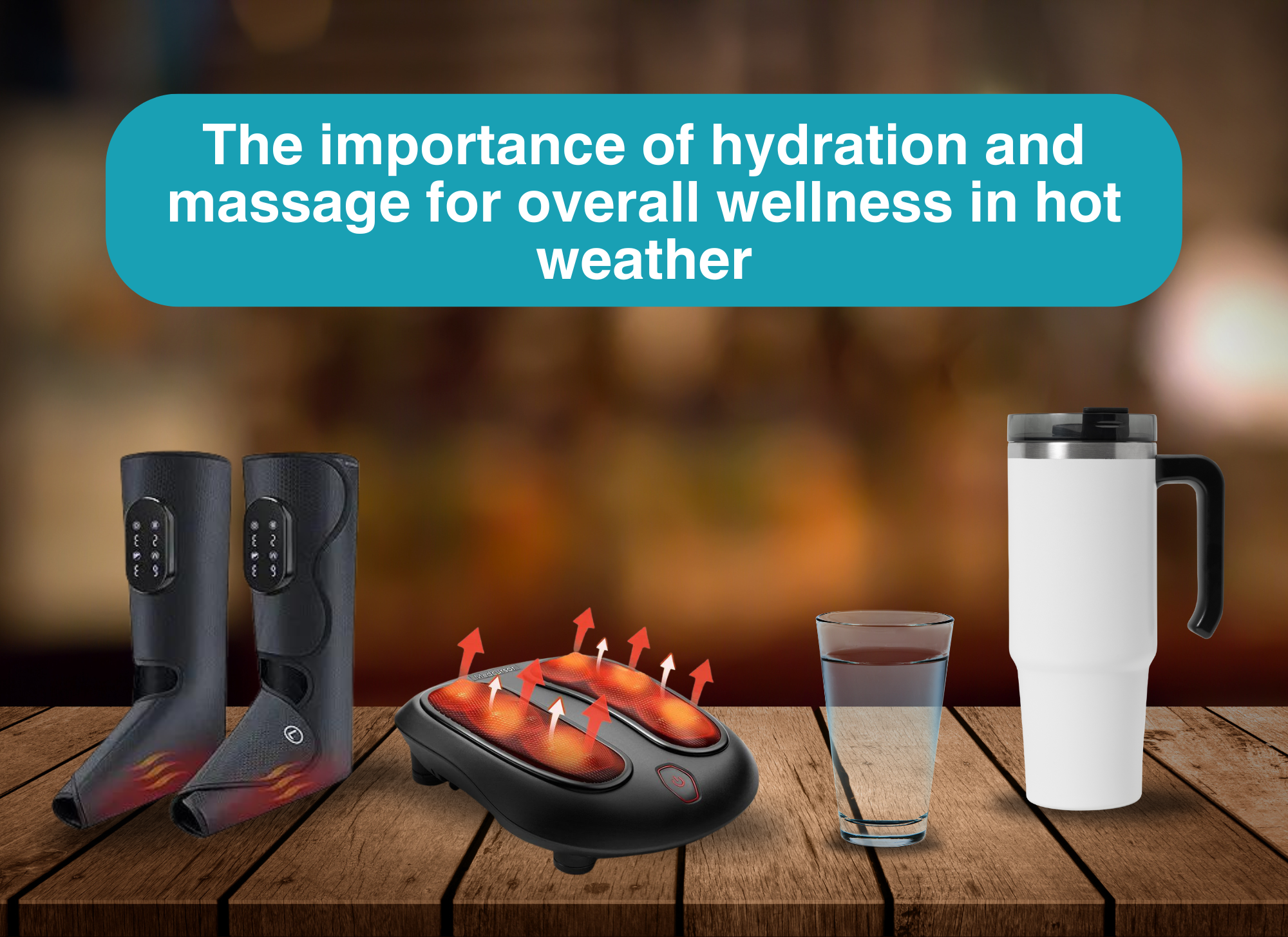 The importance of hydration and massage for overall wellness in hot weather