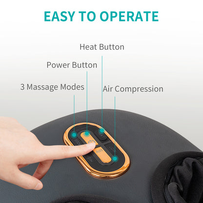 Medcursor Shiatsu Foot Massager Machine (Black)