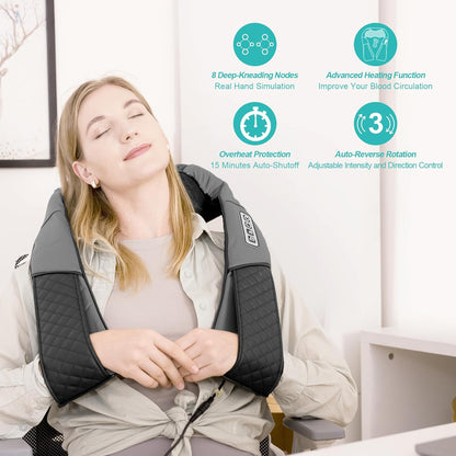 Medcursor Neck Shoulder Massager with Heat (No Battery)