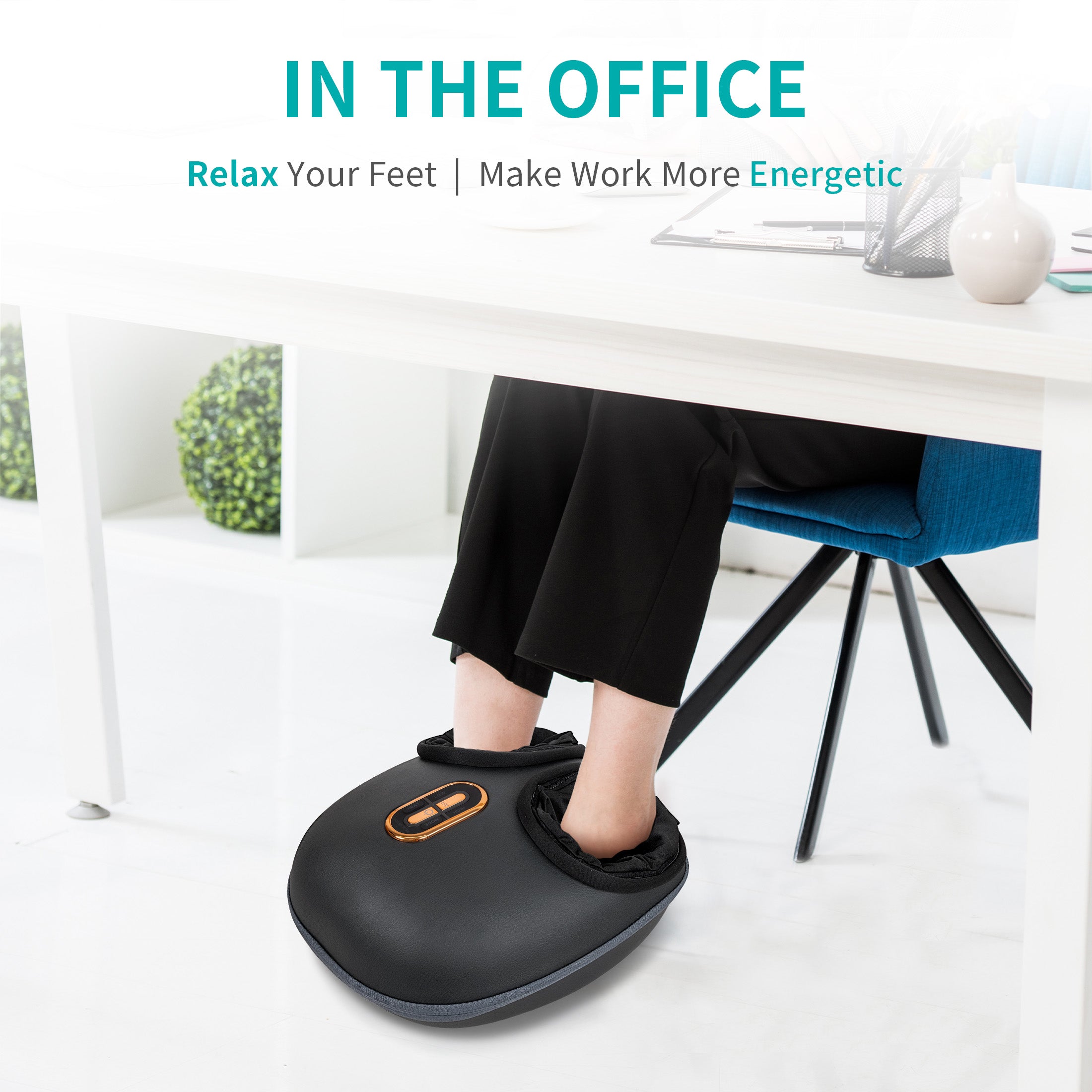 Medcursor Shiatsu Foot Massager Machine (Black)