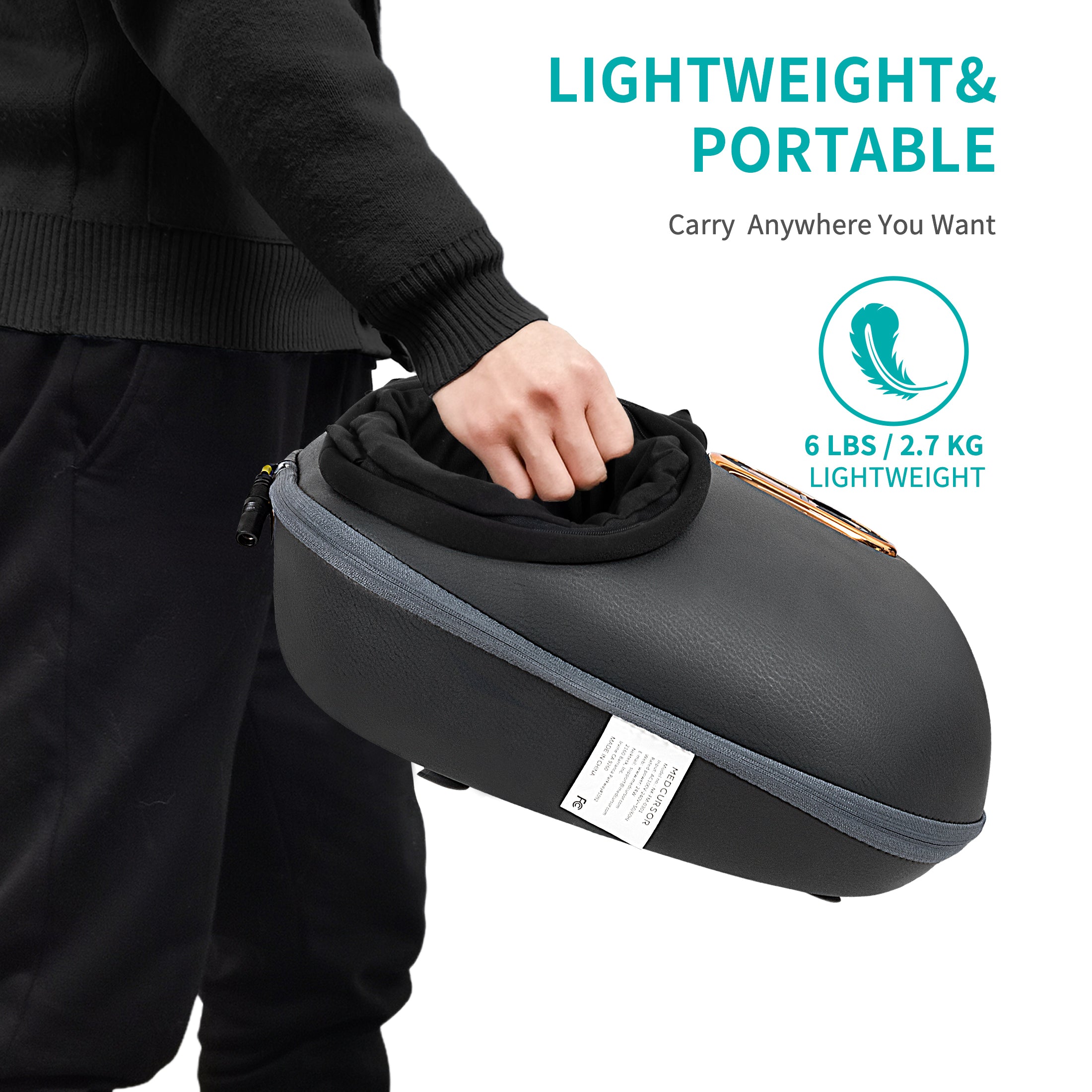 Medcursor Shiatsu Foot Massager Machine (Black)