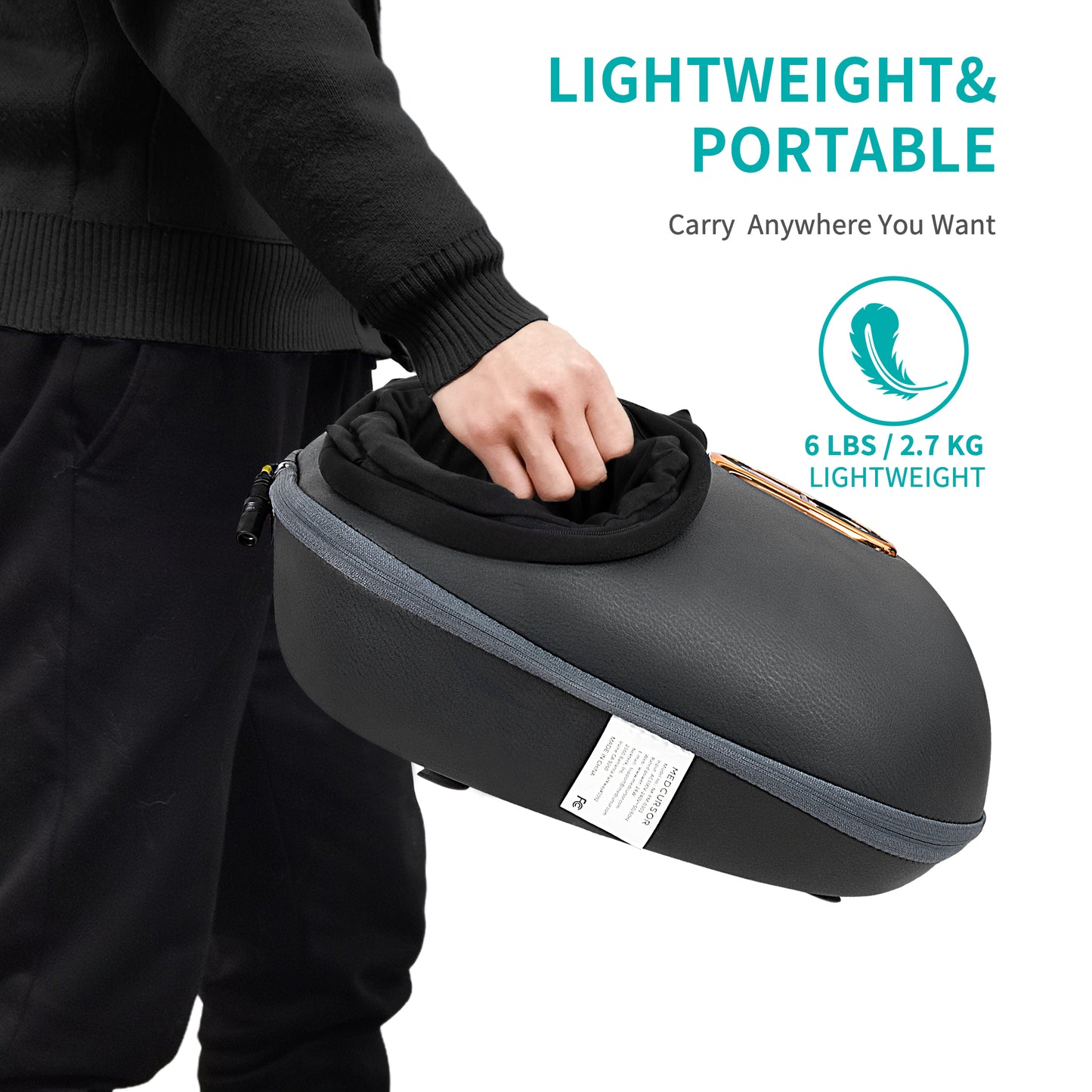 Medcursor Shiatsu Foot Massager Machine (Black)