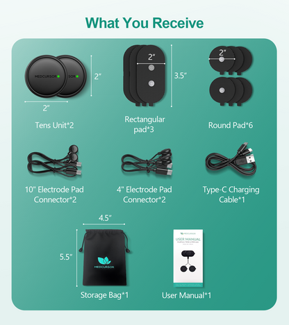 Medcursor MedPulse 3-in-1 Wireless Muscle Stimulator