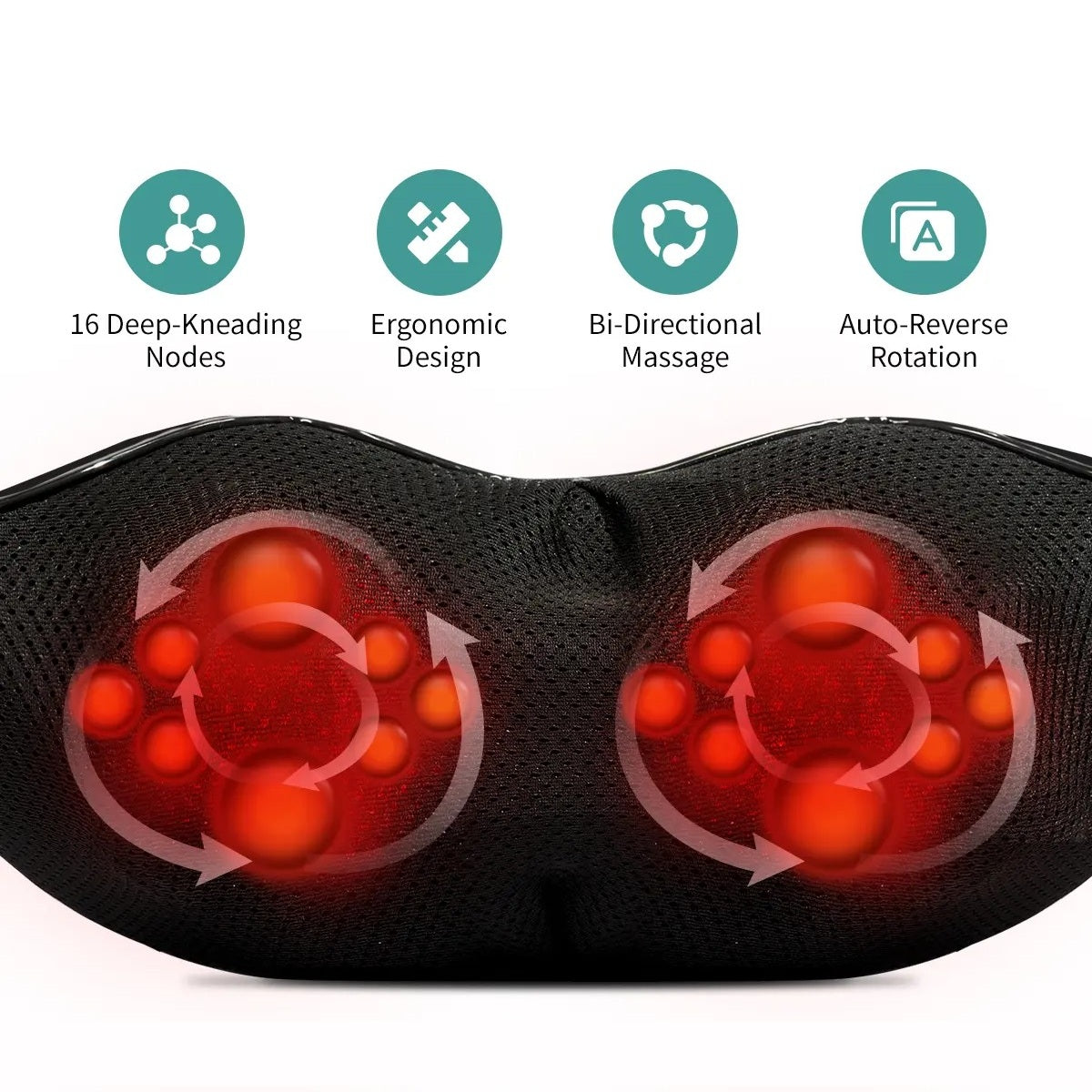 Medcursor 3D Kneading Neck and Back Massager  with Heat