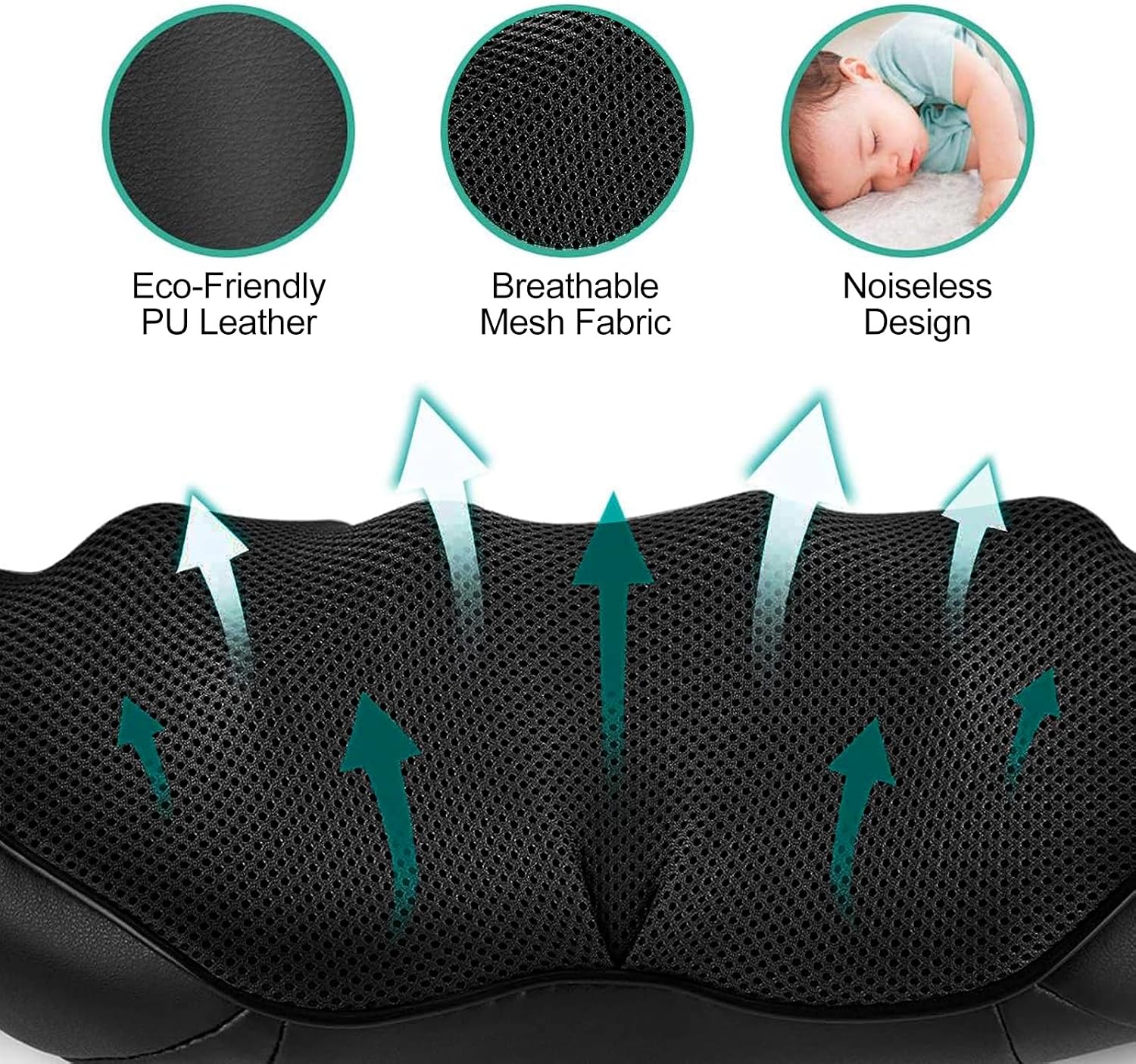 Medcursor 3D Kneading Neck and Back Massager  with Heat