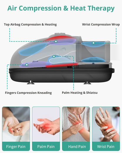 Medcursor Hand Massager with Heat and Compression
