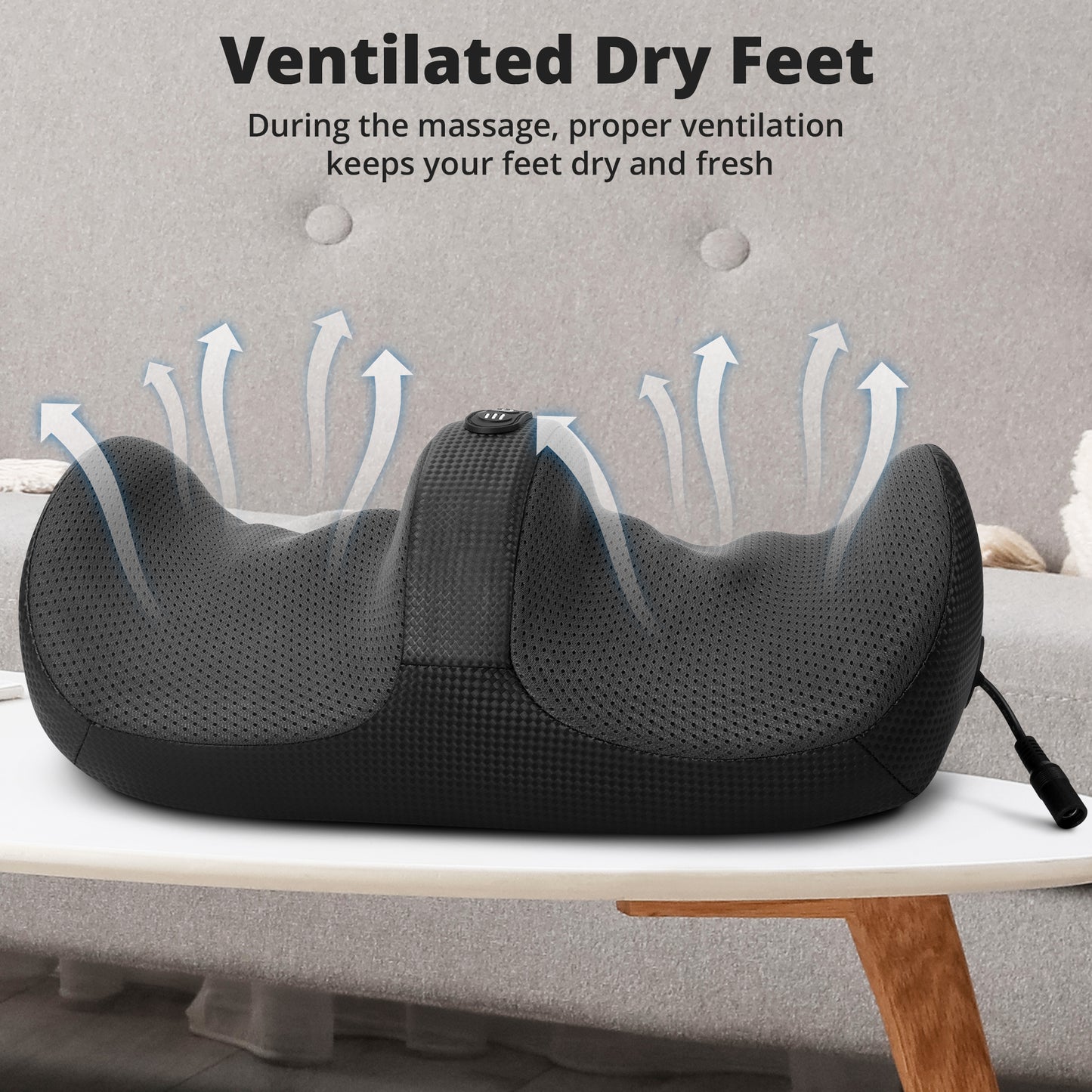 Medcursor Foot Massager with Heat, Feet and Calf Massager Machine with Massage Roller, Adjustable Intensity for Foot Massage, Lightweight and Relax for Home or Office Use (Not Cordless)