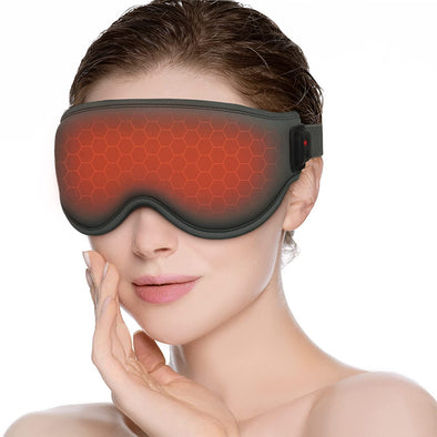 Medcursor Heated Eye Mask, Cordless Electric Eye Mask with Temperature and Vibration Adjustment