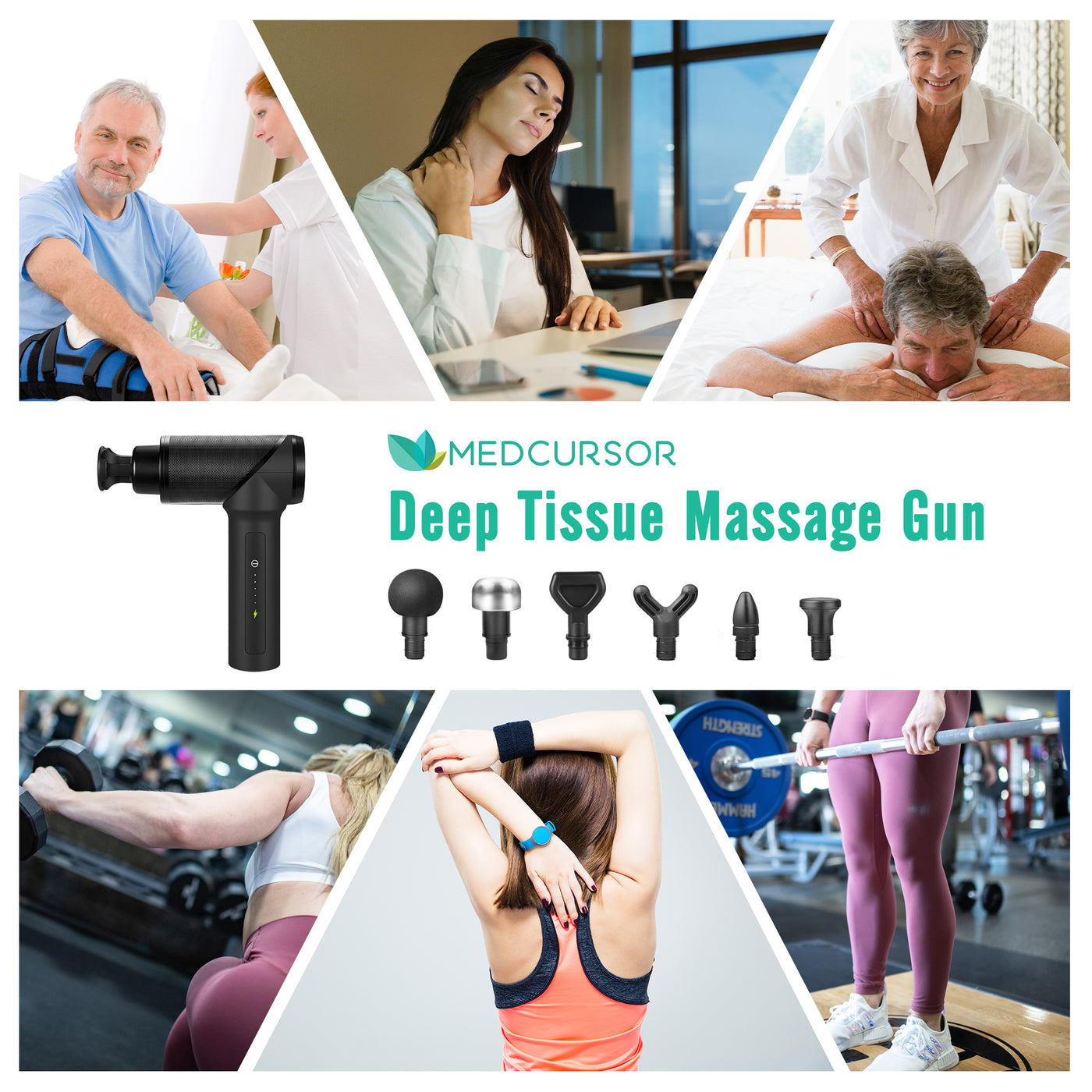 Medcursor Neck Back Massager with Heat, Electric Shiatsu Back Massage  Device, Portable Deep Tissue 3…See more Medcursor Neck Back Massager with  Heat