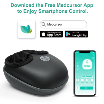 Medcursor SmartFoot Massager Machine with Heat, Deep Kneading Massager