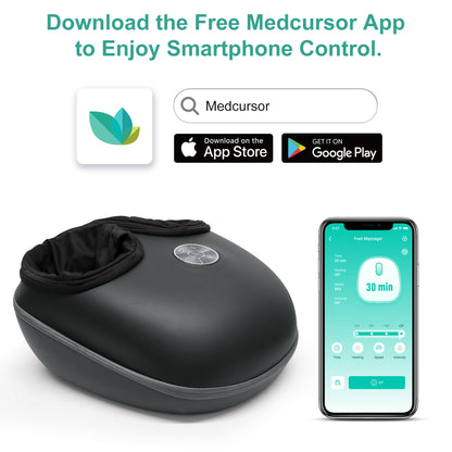 Medcursor SmartFoot Massager Machine with Heat, Deep Kneading Massager
