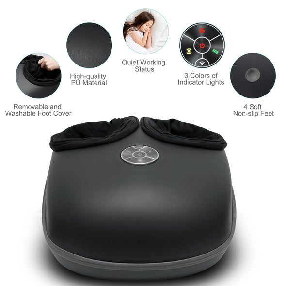 Medcursor SmartFoot Massager Machine with Heat, Deep Kneading Massager