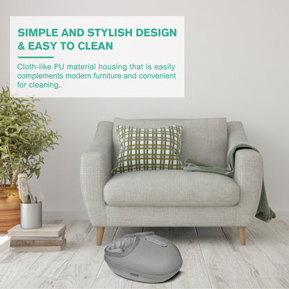 Medcursor Foot Massager Machine with Heat, Deep Kneading Massager (Gray)